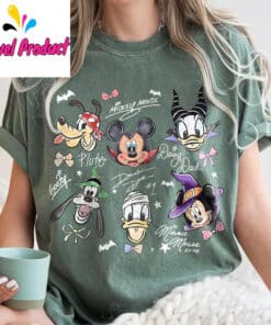 Coquette Bow Mickey Friends Halloween Shirt2
