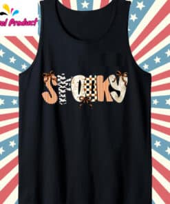 Coquette Bow Spooky Shirt Tank Top Black