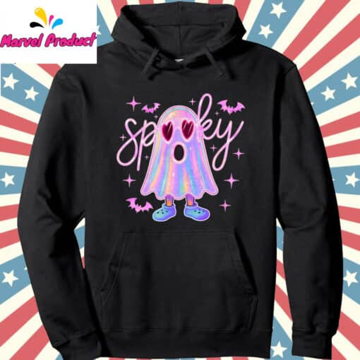 Cute Neon Spooky Ghost Shirt - Image 2