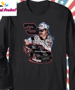 Dale Earnhardt Middle Finger Shirt Long Sleeve Black