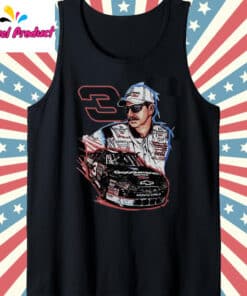 Dale Earnhardt Middle Finger Shirt Tank Top Black