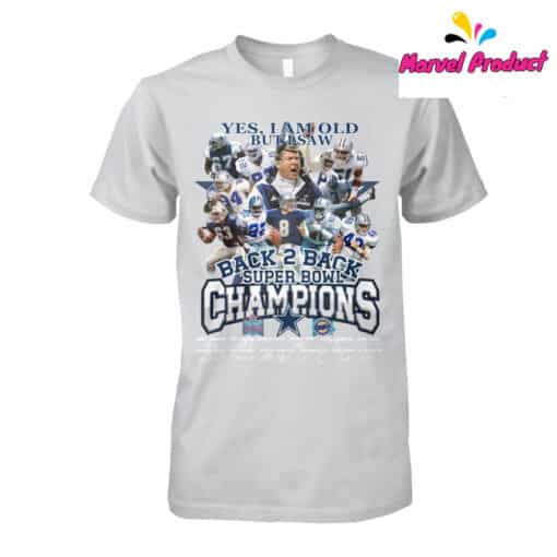 Dallas Cowboys Back 2 Back Super Bowl Champions Shirt - Image 2