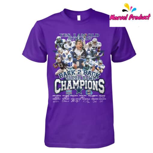 Dallas Cowboys Back 2 Back Super Bowl Champions Shirt - Image 4
