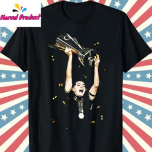 Diego Rossi Raising MLS Cup Trophy Shirt 6 Diego Rossi Raising MLS Cup Trophy T Shirt Black