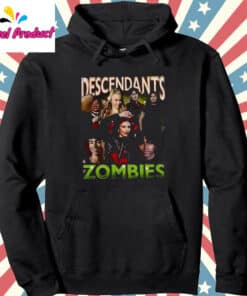 Disney Descendants Zombies Worlds Collide Tour All Characters Hoodie Black