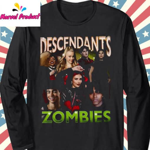 Disney Descendants Zombies Worlds Collide Tour All Characters Shirt - Image 3