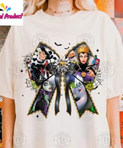 Disney Villains Bow Graphic Shirt2