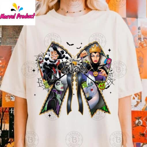 Disney Villains Bow Graphic Shirt - Image 3