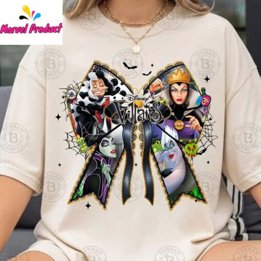 Disney Villains Bow Graphic Shirt - Image 4
