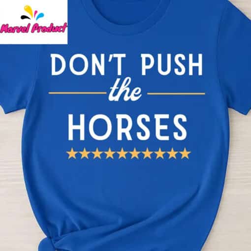 Don't Push The Horses Stars Graphic Shirt - Image 2