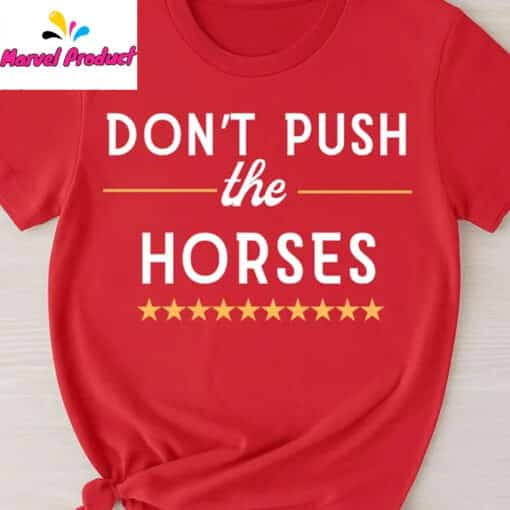Don't Push The Horses Stars Graphic Shirt - Image 4