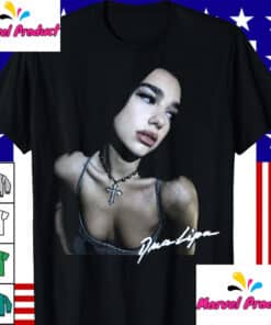 Dua Lipa Cross Necklace Shirt1
