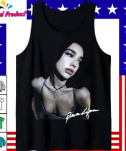 Dua Lipa Cross Necklace Shirt2