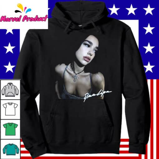 Dua Lipa Cross Necklace Shirt - Image 4