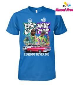 East Vs West Coast Legends Never Die Hip Hop Shirt1