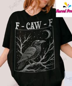 F-Caw-F Raven Moon Graphic Shirt