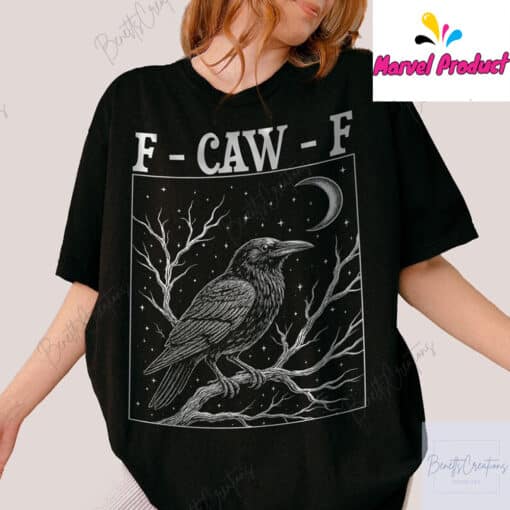 F-Caw-F Raven Moon Graphic Shirt