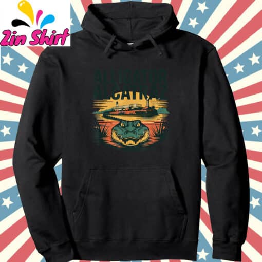Florida Everglades Alligatraz Alligator Alcatraz T-Shirt - Image 2