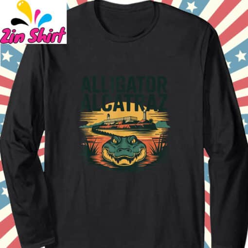 Florida Everglades Alligatraz Alligator Alcatraz T-Shirt - Image 4