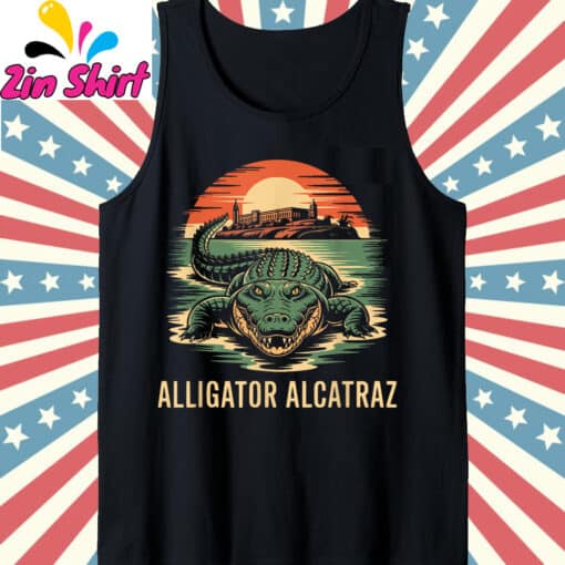 Florida Everglades Alligatraz Alligator Alcatraz T-Shirt - Image 2