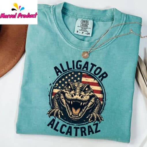 Funny Alligator Ice Prison Joke Shirt - Image 2