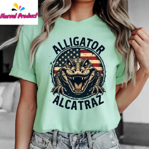 Funny Alligator Ice Prison Joke Shirt - Image 3