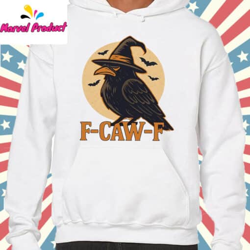 Funny F-Caw-F Halloween Raven Shirt - Image 4