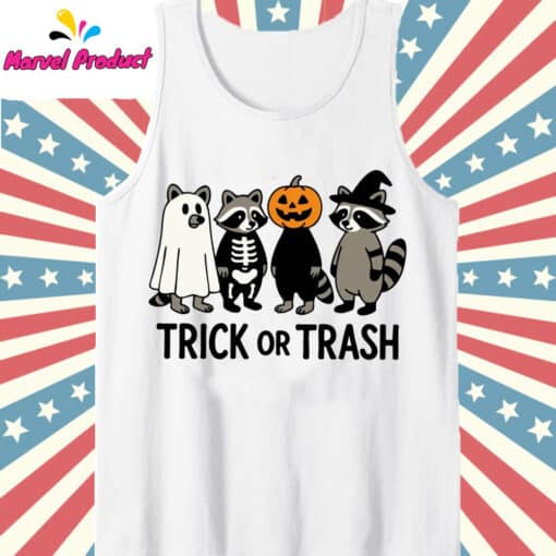 Funny Halloween Trick or Trash Shirt - Image 4