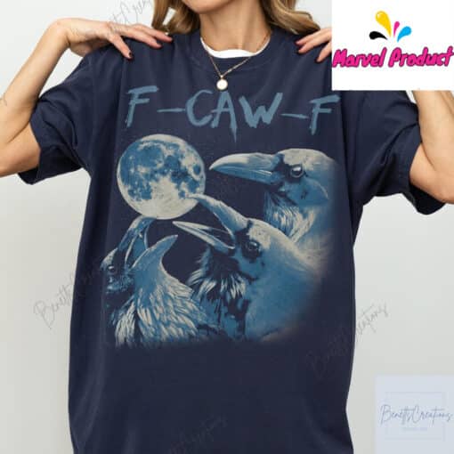 Funny Raven F-CAW-F Shirt - Image 2