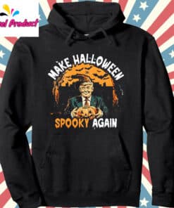 Funny Trump Make Halloween Spooky Again Shirt Hoodie Black