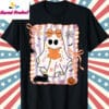 Ghost Reading Books Shirt T Shirt Black