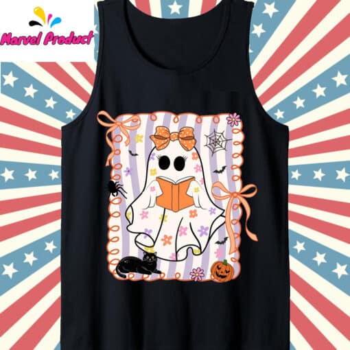 Ghost Reading Books Shirt - Image 4