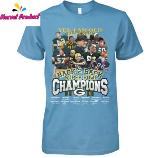 Green Bay Packers Back 2 Back Super Bowl Champions Shirt - Image 3