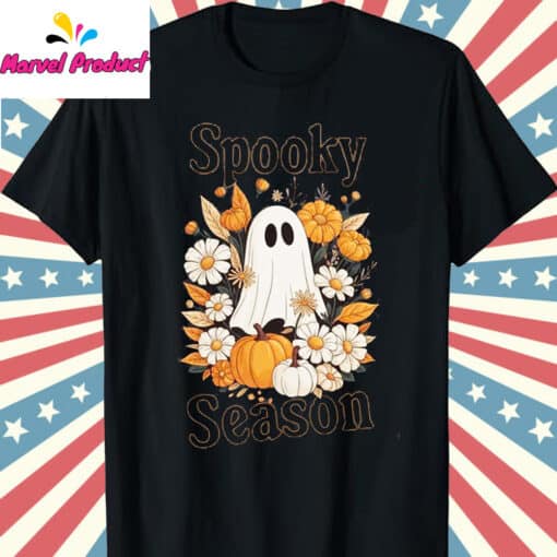 Halloween Floral Ghost Shirt