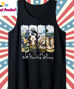 Hill Country Strong 2025 Texas Tank Top Black