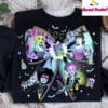 Hocus Pocus Beetlejuice Halloween Bow Graphic Shirt