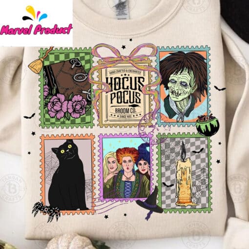 Hocus Pocus Movie Stamp Graphic Shirt - Image 2