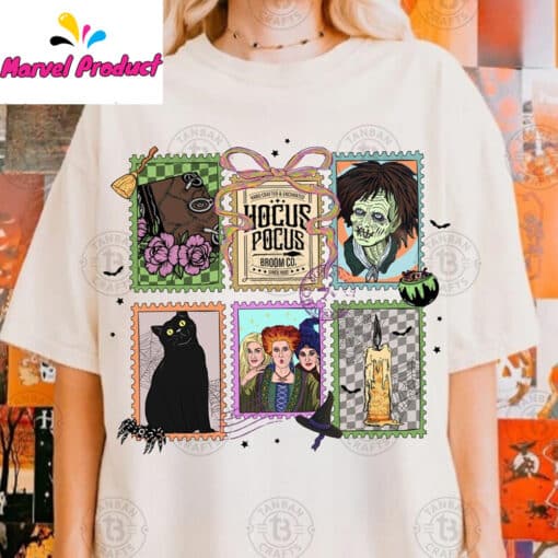 Hocus Pocus Movie Stamp Graphic Shirt - Image 4