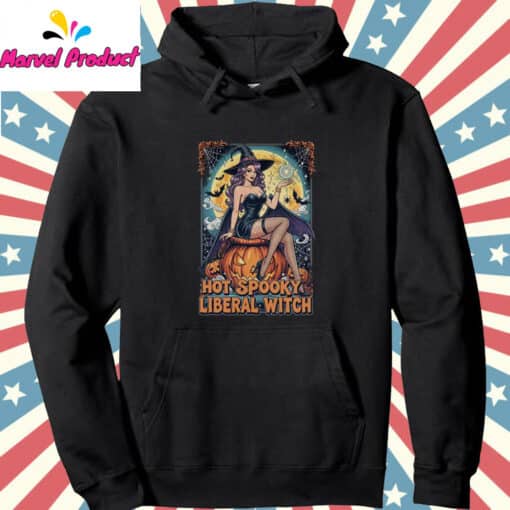 Hot Spooky Liberal Witch Shirt - Image 4