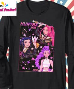 Huntrix Mira Zoey Rumi Anime Graphic Shirt Long Sleeve