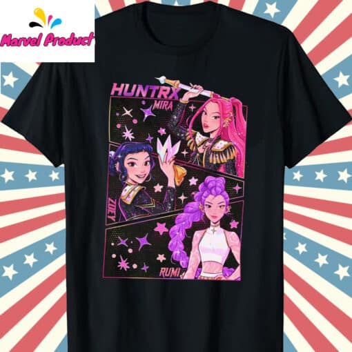 Huntrix Mira Zoey Rumi Anime Graphic Shirt