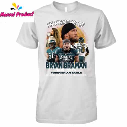 In Memory Of Bryan Braman Eagles Forever An Eagle Thank You For The Memories Shirt - Image 2