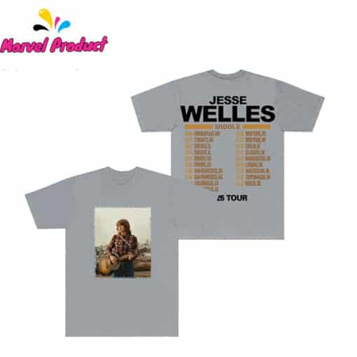 Jesse Welles Middle Tour 2025 T-Shirt - Image 2