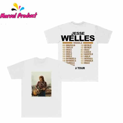 Jesse Welles Middle Tour 2025 T-Shirt - Image 4