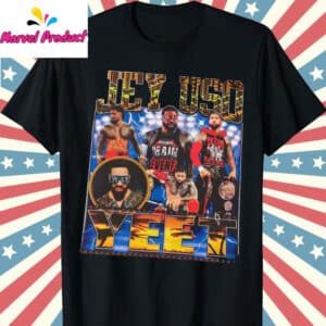 Jey Uso WWE Yeet Fan T Shirt Black 1