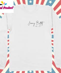 Jimmy Buffett Memorial Shirt Long Sleeve White