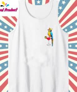 Jimmy Buffett Wrinkles Only Go Where Smiles Have Been Shirt Tank Top white