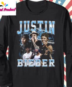 Justin Bieber Long Sleeve Black