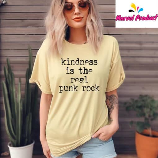 Kindness is The Real Punk Rock Shirt - Image 3