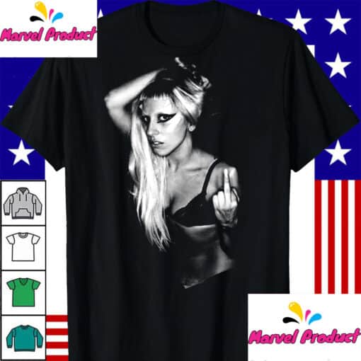 Styled Lady Gaga Middle Finger Shirt